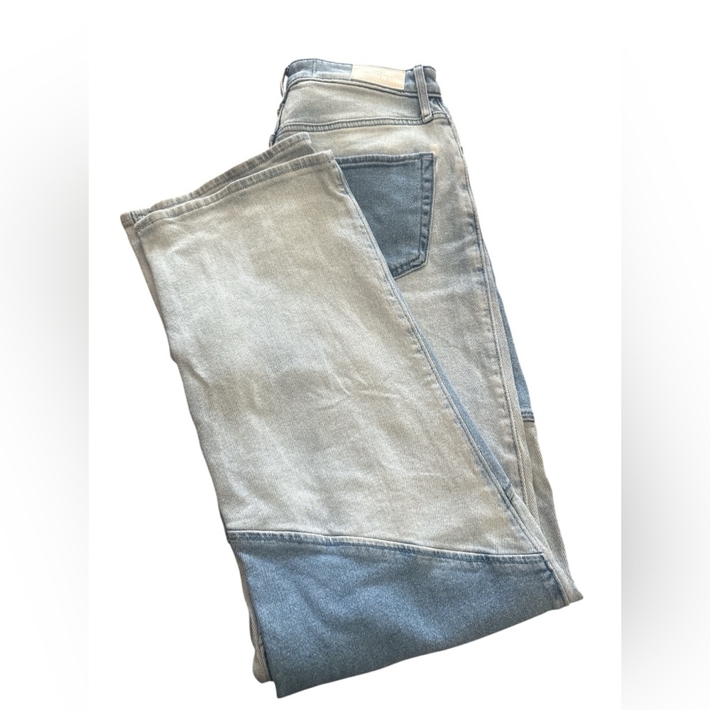 Hollister Ultra High-Rise Dad Jean wide leg Y2K patchwork 27/31 5R - Picture 7 of 9